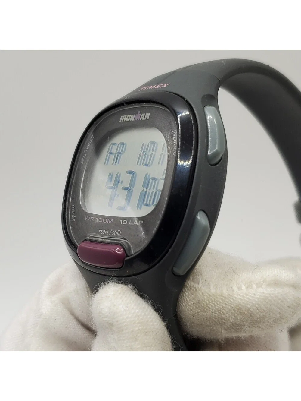 Timex Ironman Triathlon 10 Lap Digital Womens  Watch 33mm New Battery